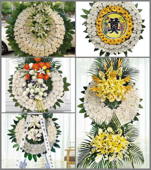 山东青岛黄岛区泊里镇旺山村花圈速递